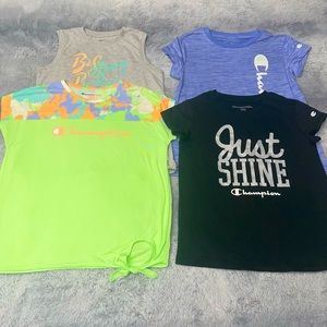 NWOT Bundle of 3 shirt and 1 tank top all Champion Brand size 14/16